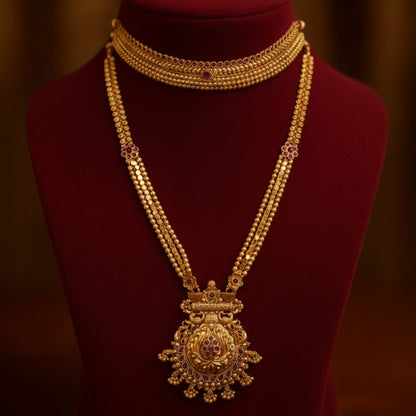 Rantsakhi Antique Necklace Set