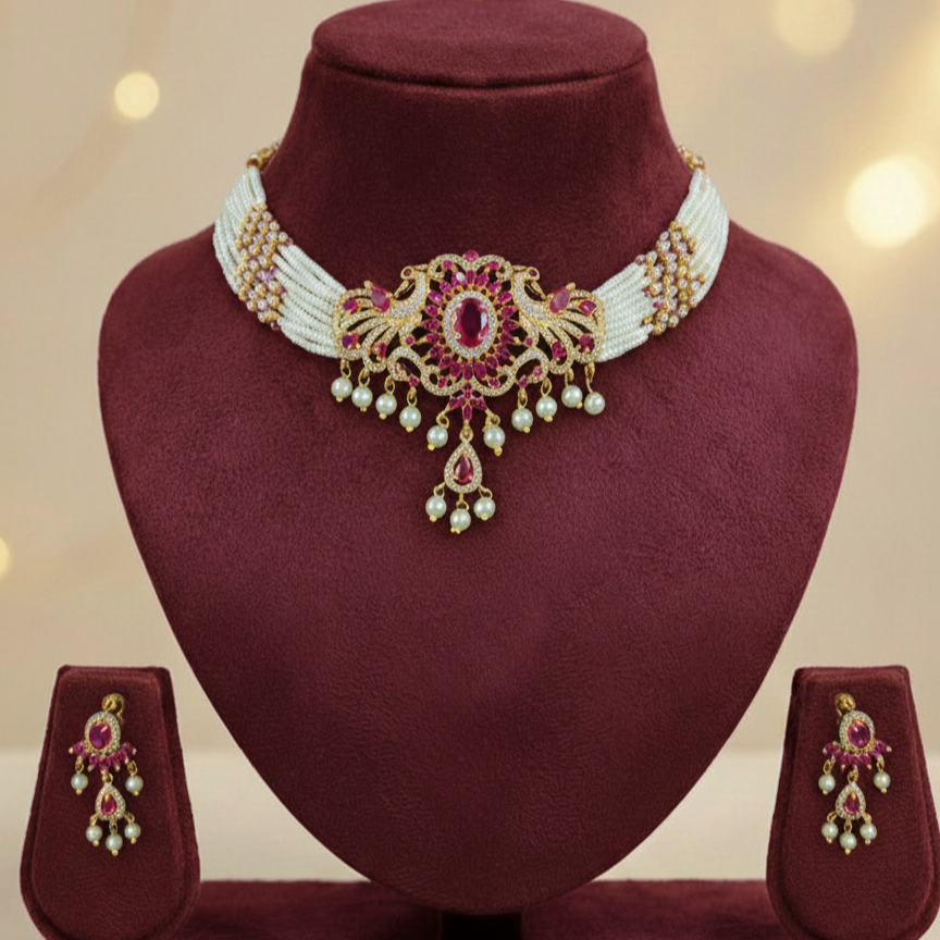 rajmuktavalli moti necklace