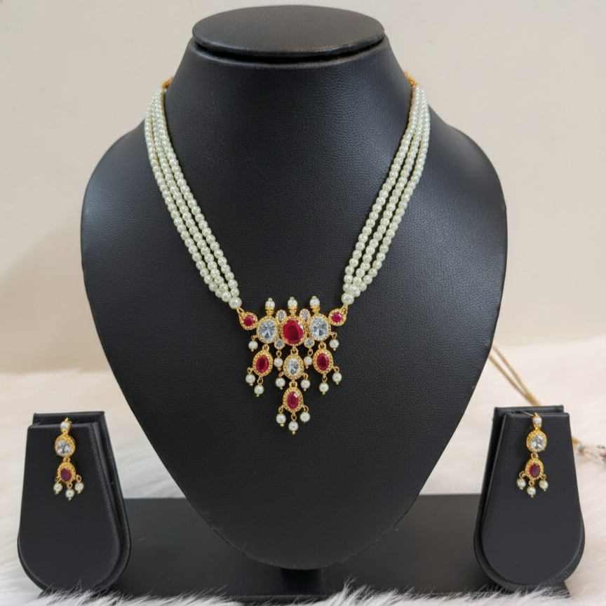 rajsubhra moti necklace