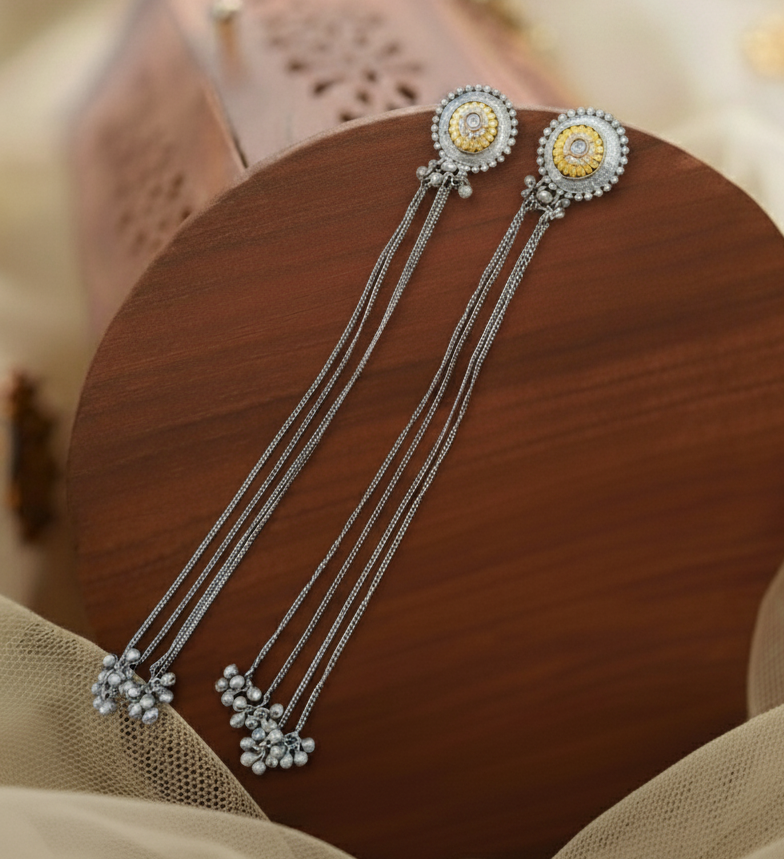 tarkabindu antique earring