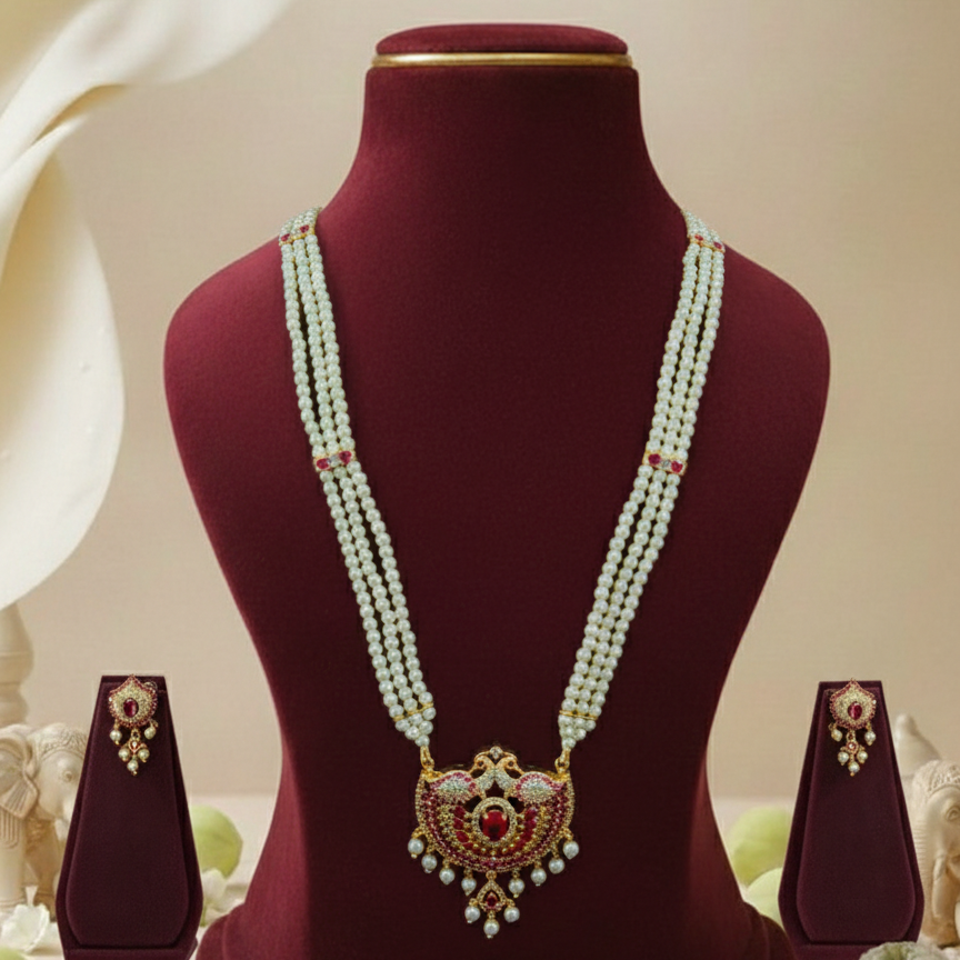 rajlahri moti necklace