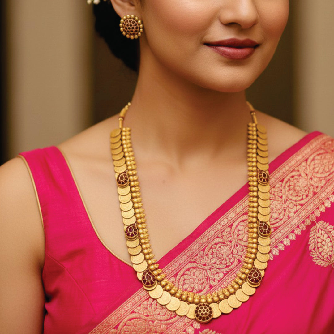 rajvillas mudrika long necklace