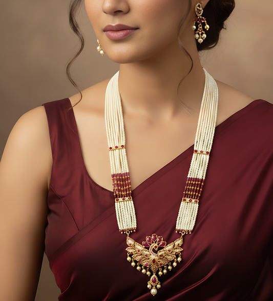 Swarnchandra Moti Ncklace