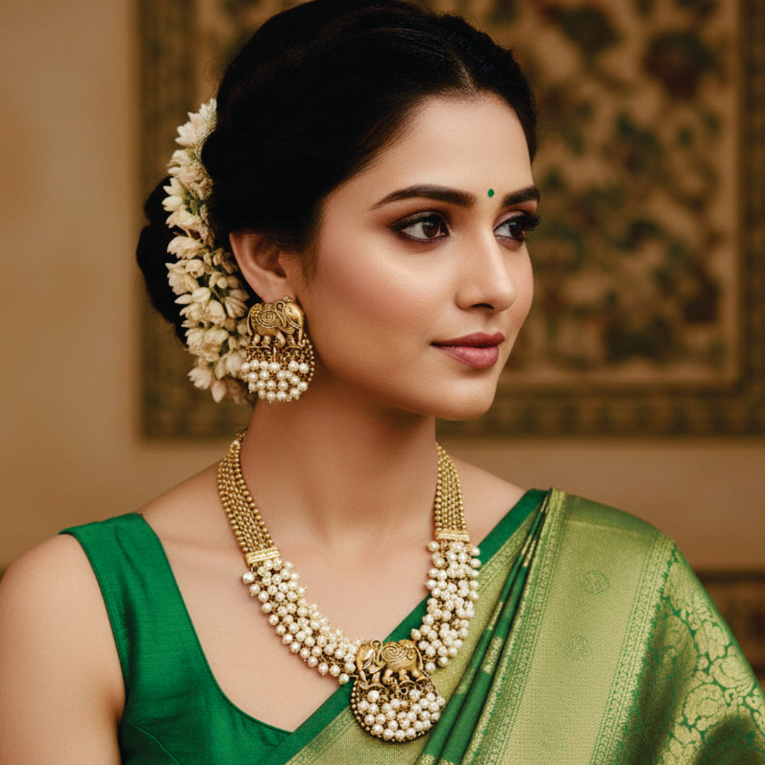 anvita short moti necklace