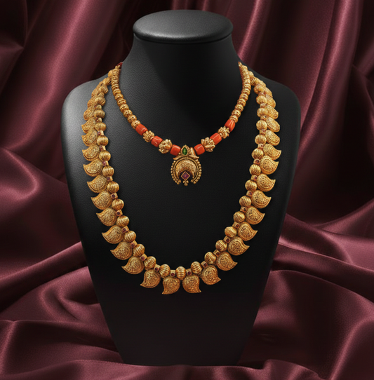 Maharshi Antique Necklace Set