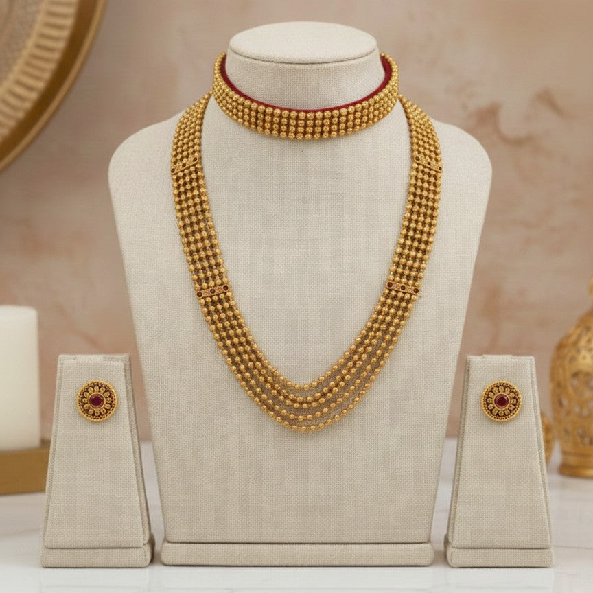 alankarika antique necklace set