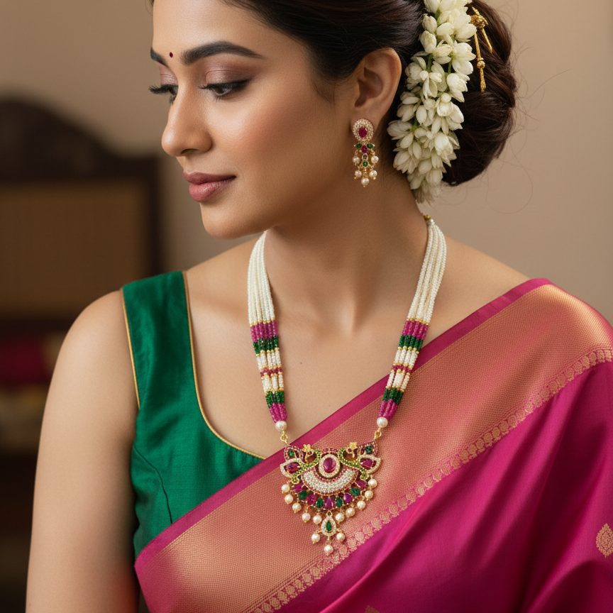 sumangal moti necklace