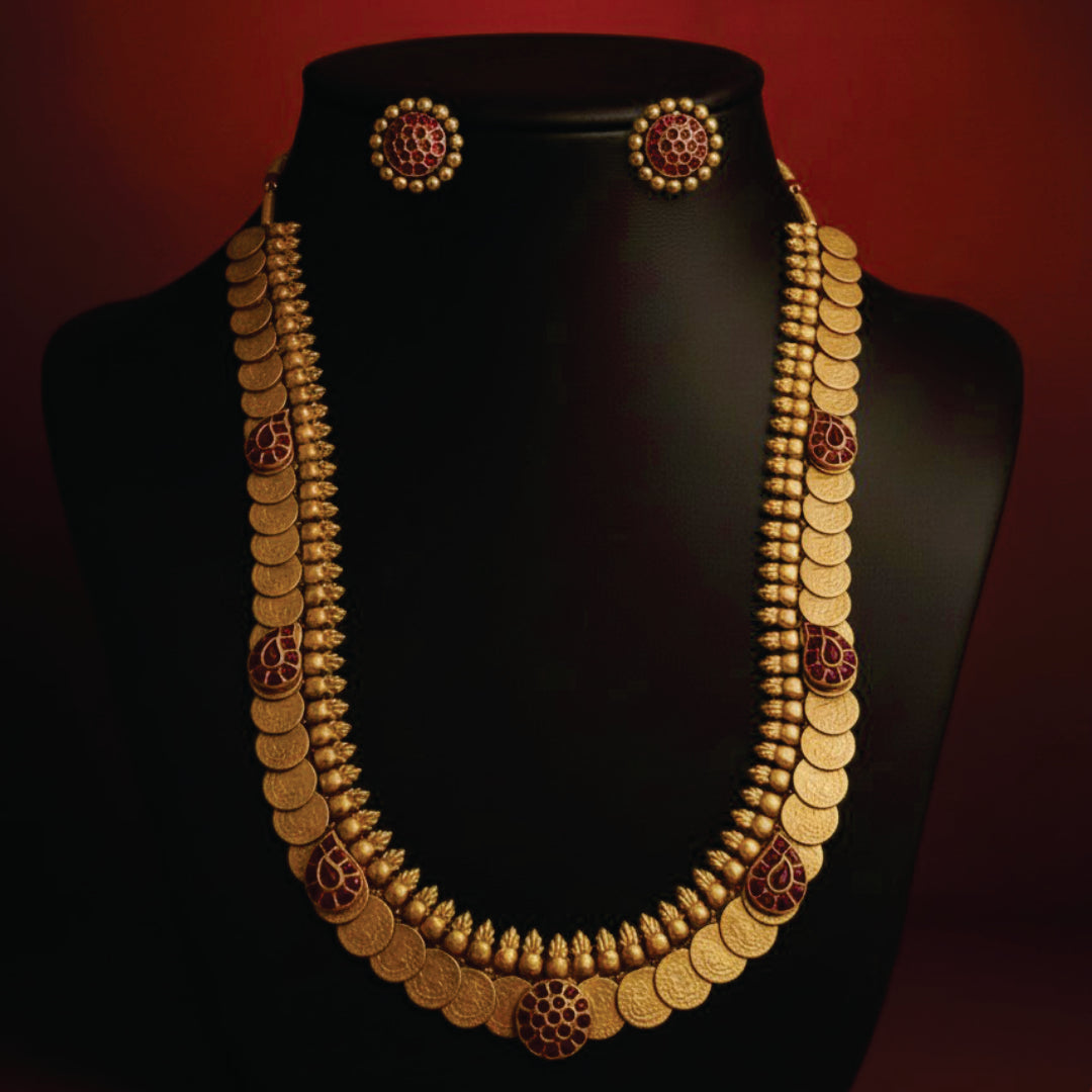 rajvillas mudrika long necklace