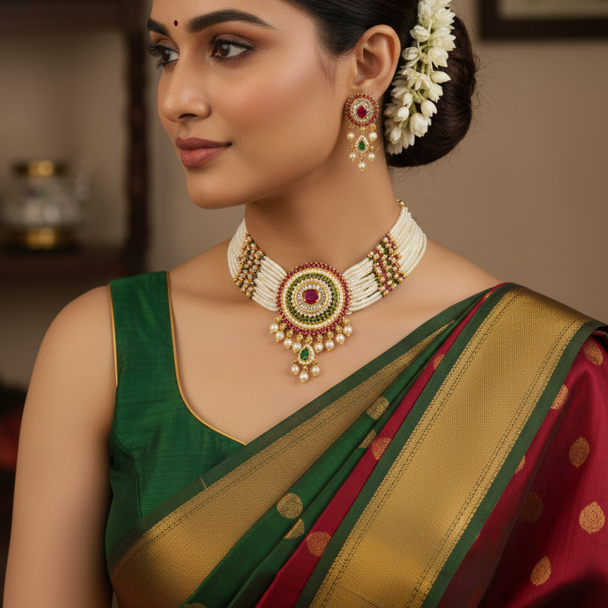 shubhmukta moti choker