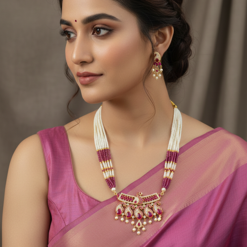 motirangoli moti nrcklace