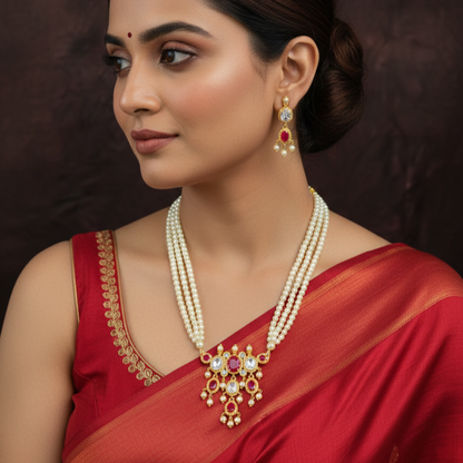 Rajsubhra Moti Necklace