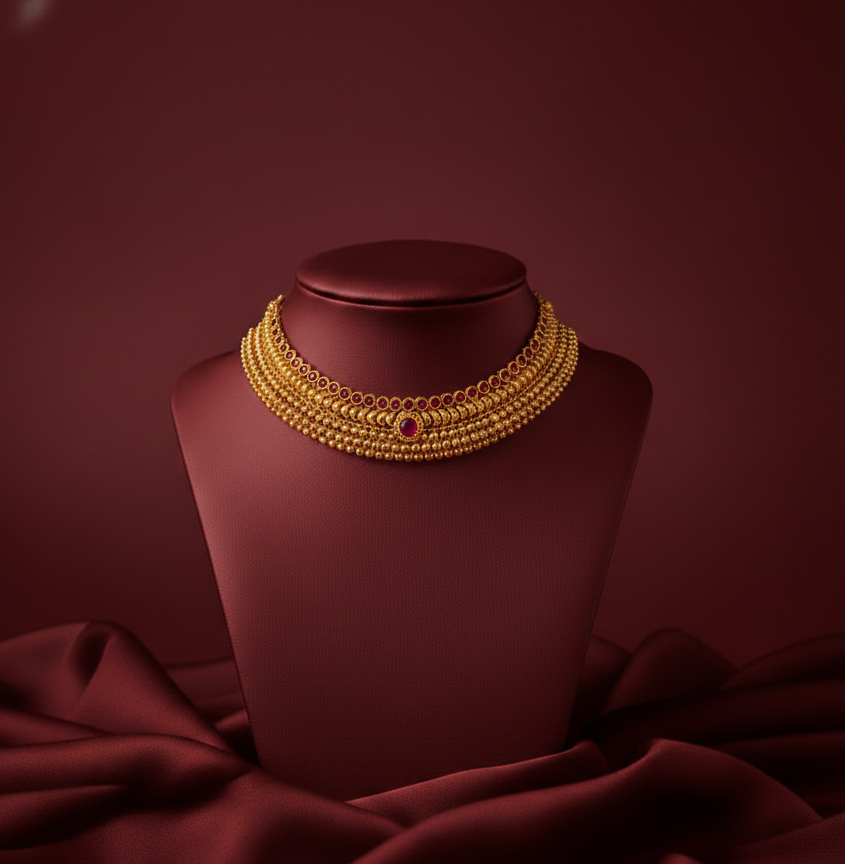 rajmohini antique necklace