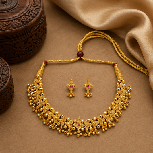 Rajkamal Silver Short Necklace