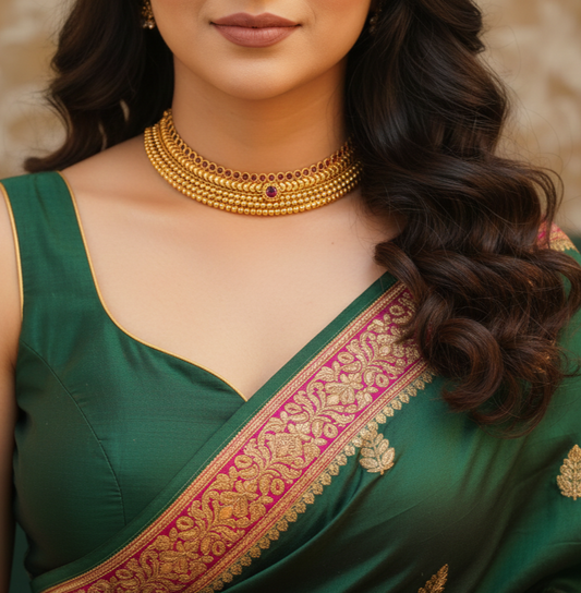 Rajmohini Antique Necklace