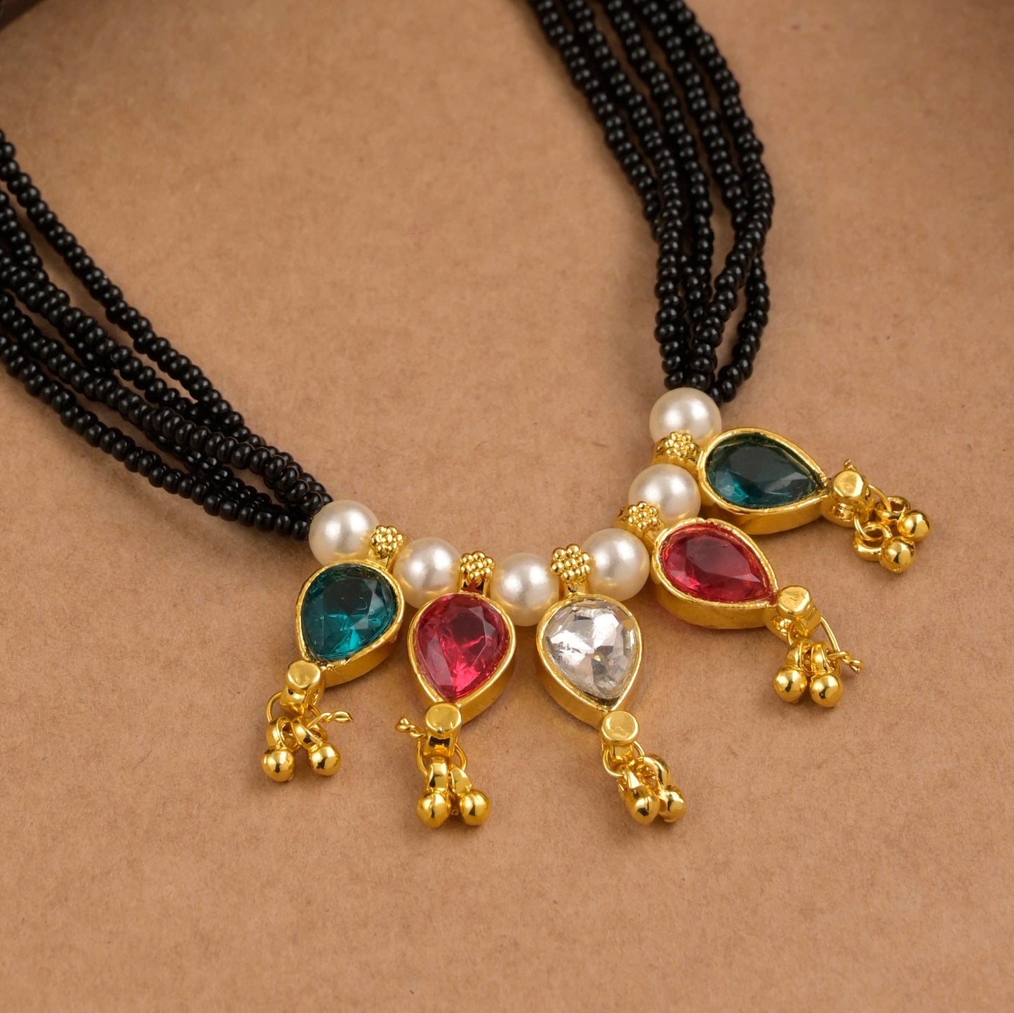 anatika multistone short mangalsutra