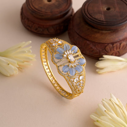 Blue Blossom American Diamond Bracelet