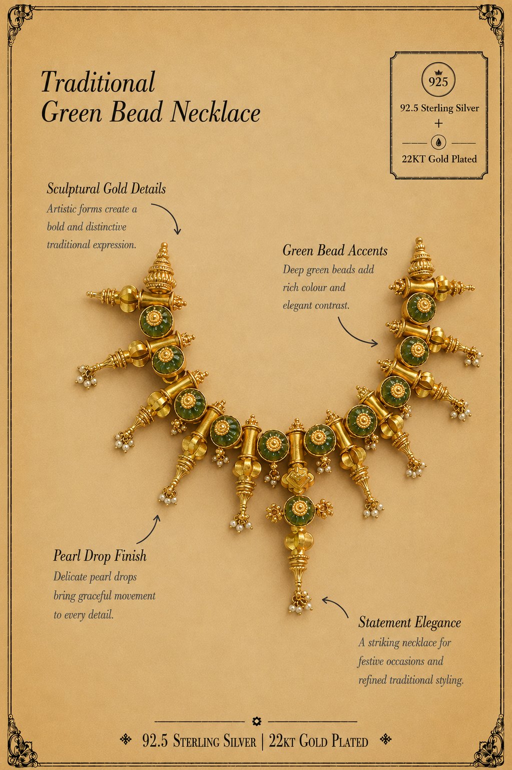ghungroo silver choker