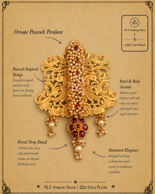 Chitrakala Silver Pendant