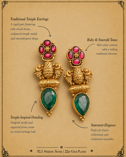 Panna Bunda Silver Earrings