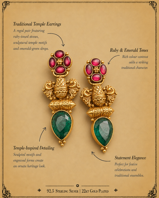 Panna Bunda Silver Earrings