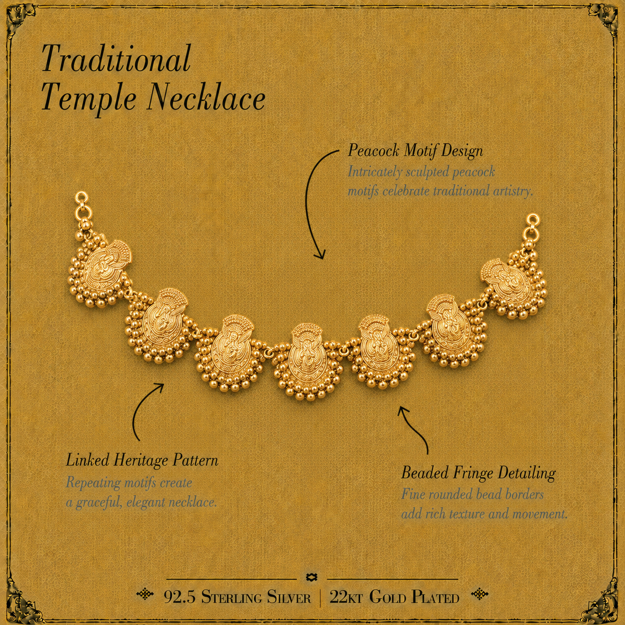 chandrkala silver necklace