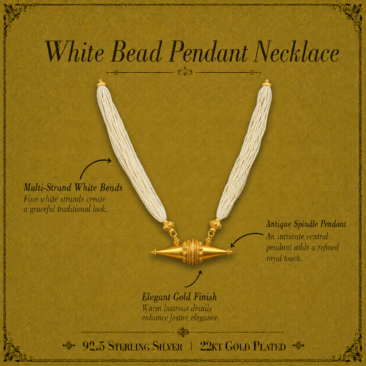 saubhagya tait silver pendant