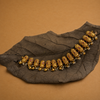 Antique Gold Traditional Cylindrical Bead Thushi Necklace
