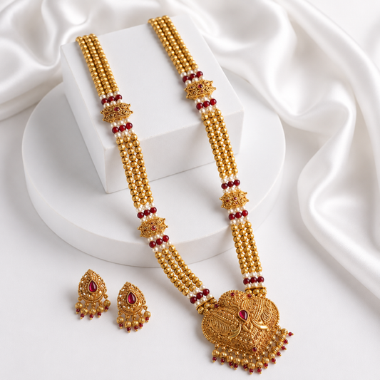 Antique Gold Traditional Multi-Strand Long Haar