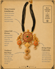 Temple Pillar Green Stone Necklace