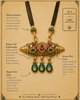 Green Stone Pearl Cluster Necklace