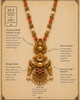 Coral Floral Panel Necklace