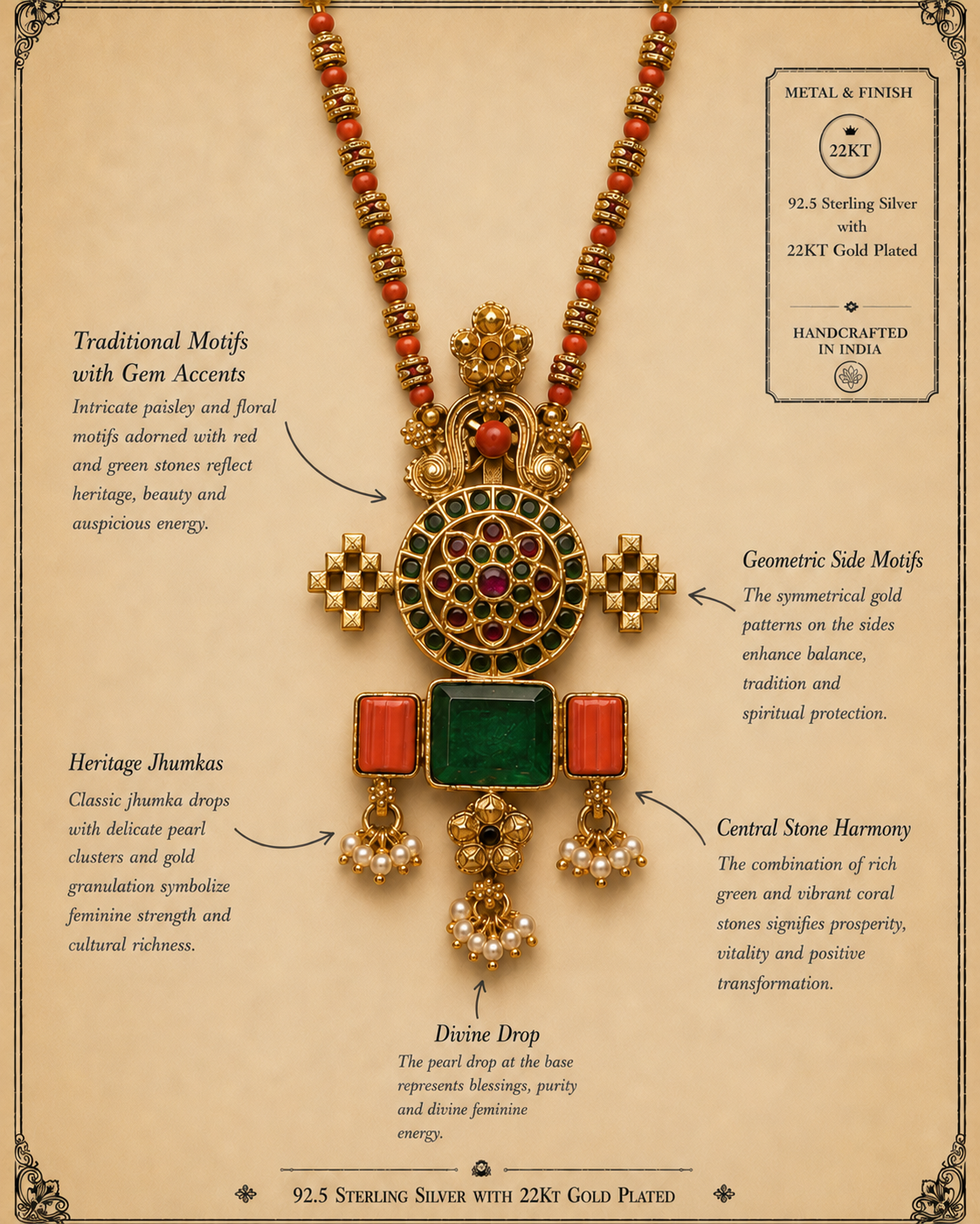 praval silver necklace