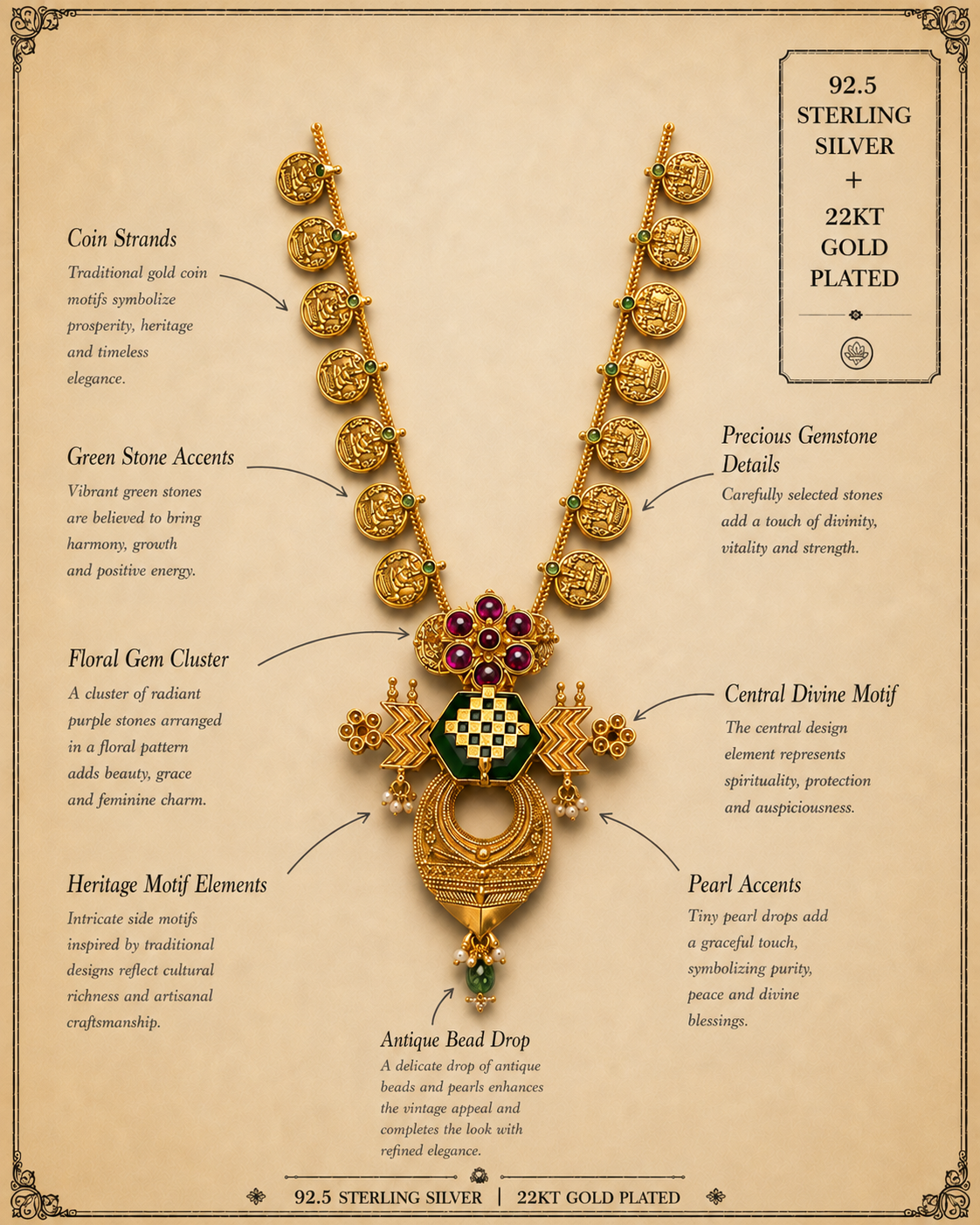 mohor maal silver necklace