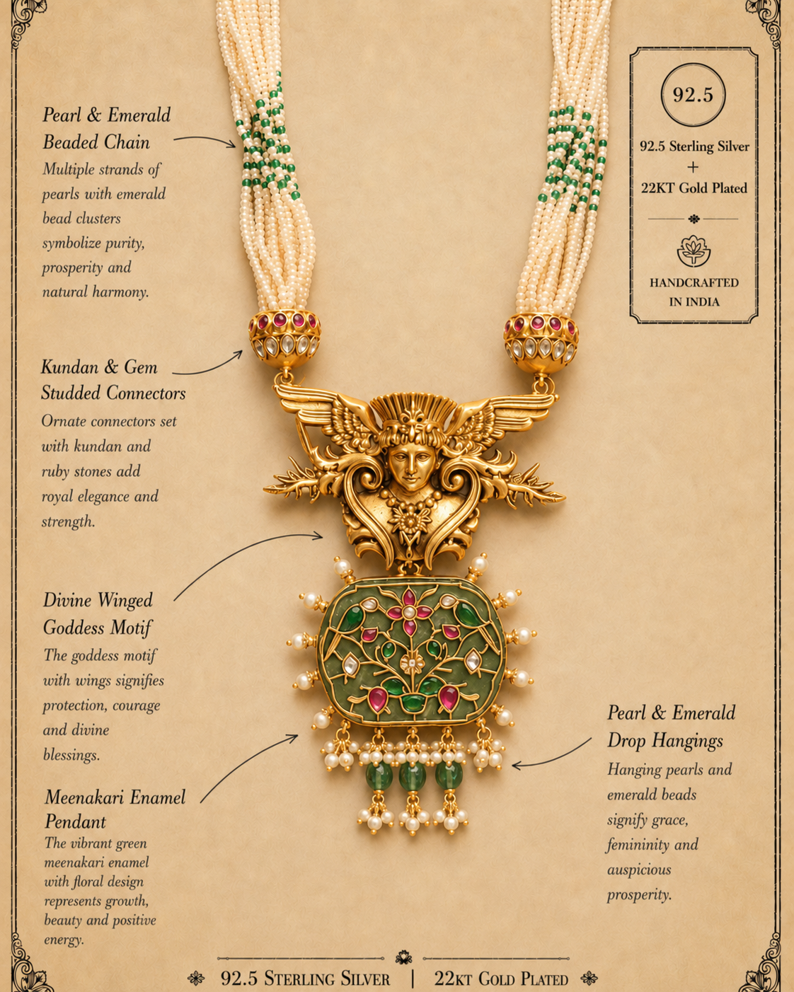 devkanya silver necklace