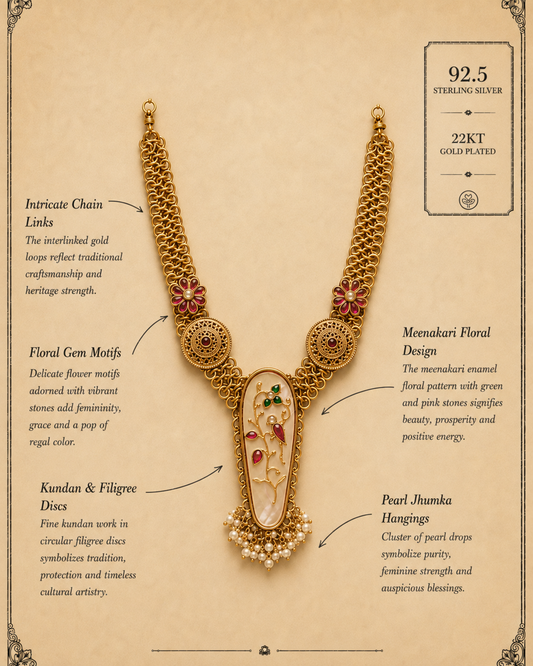 Rajas Meenakari Kundan Maal
