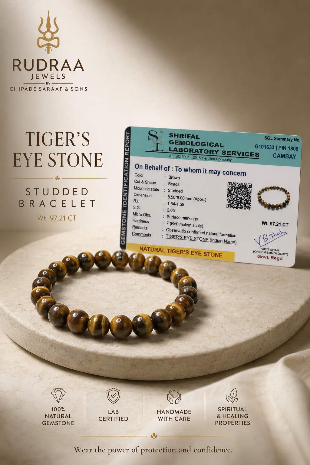 tigers eye bracelet
