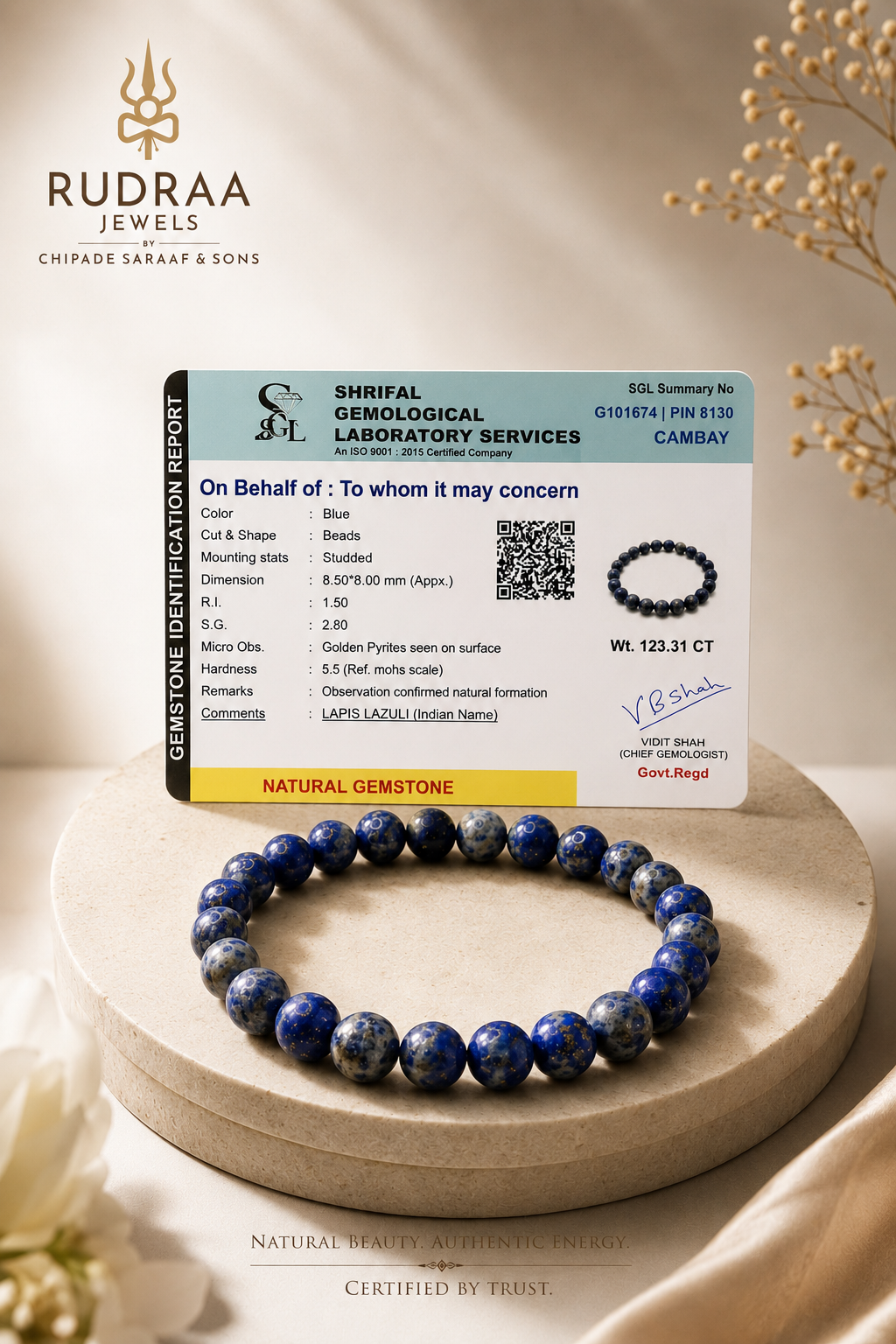 lapis lazuli bracelet
