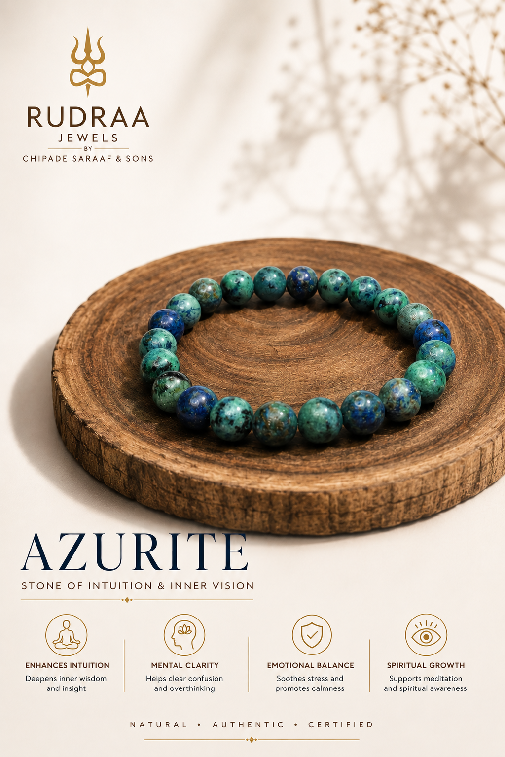 azurite bracelet
