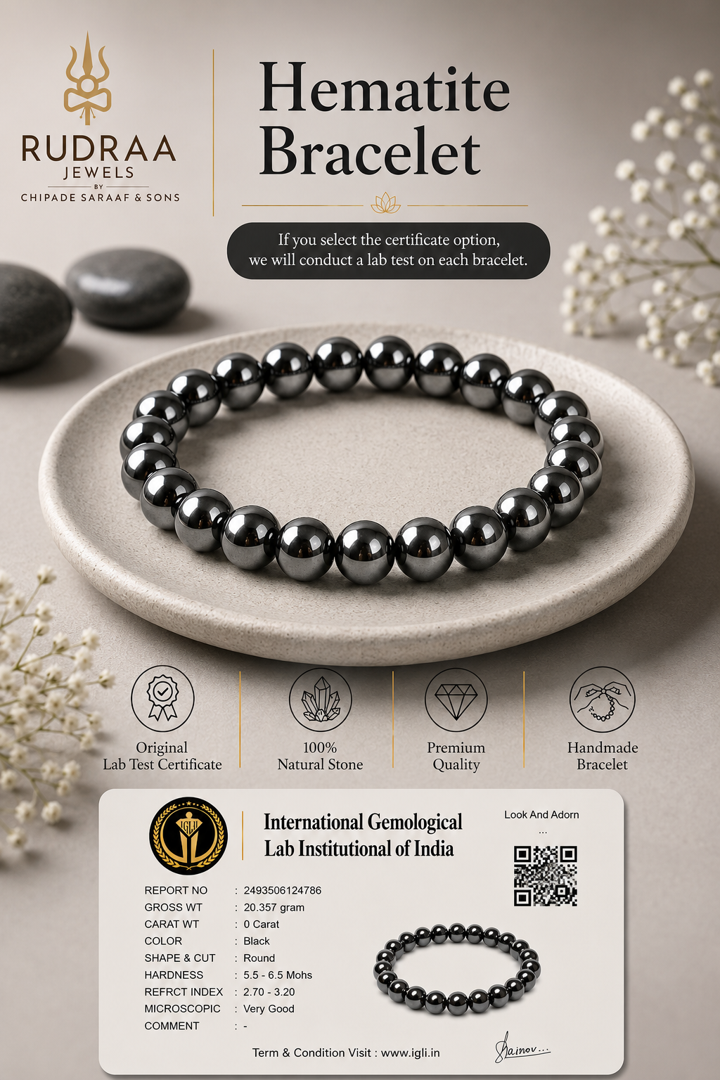 hematite bracelet