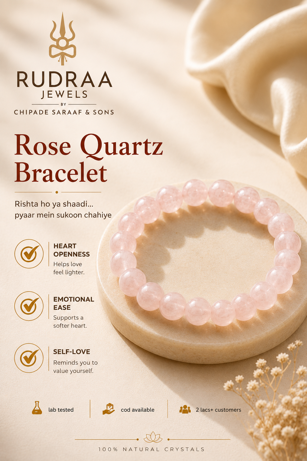 rose quartz bracelet