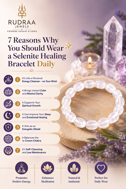 Selenite bracelet