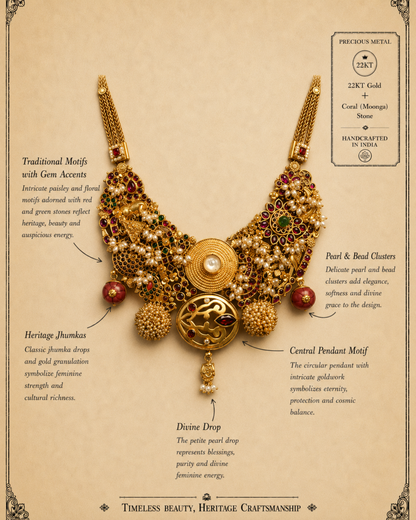 Rajwadi Silver Choker