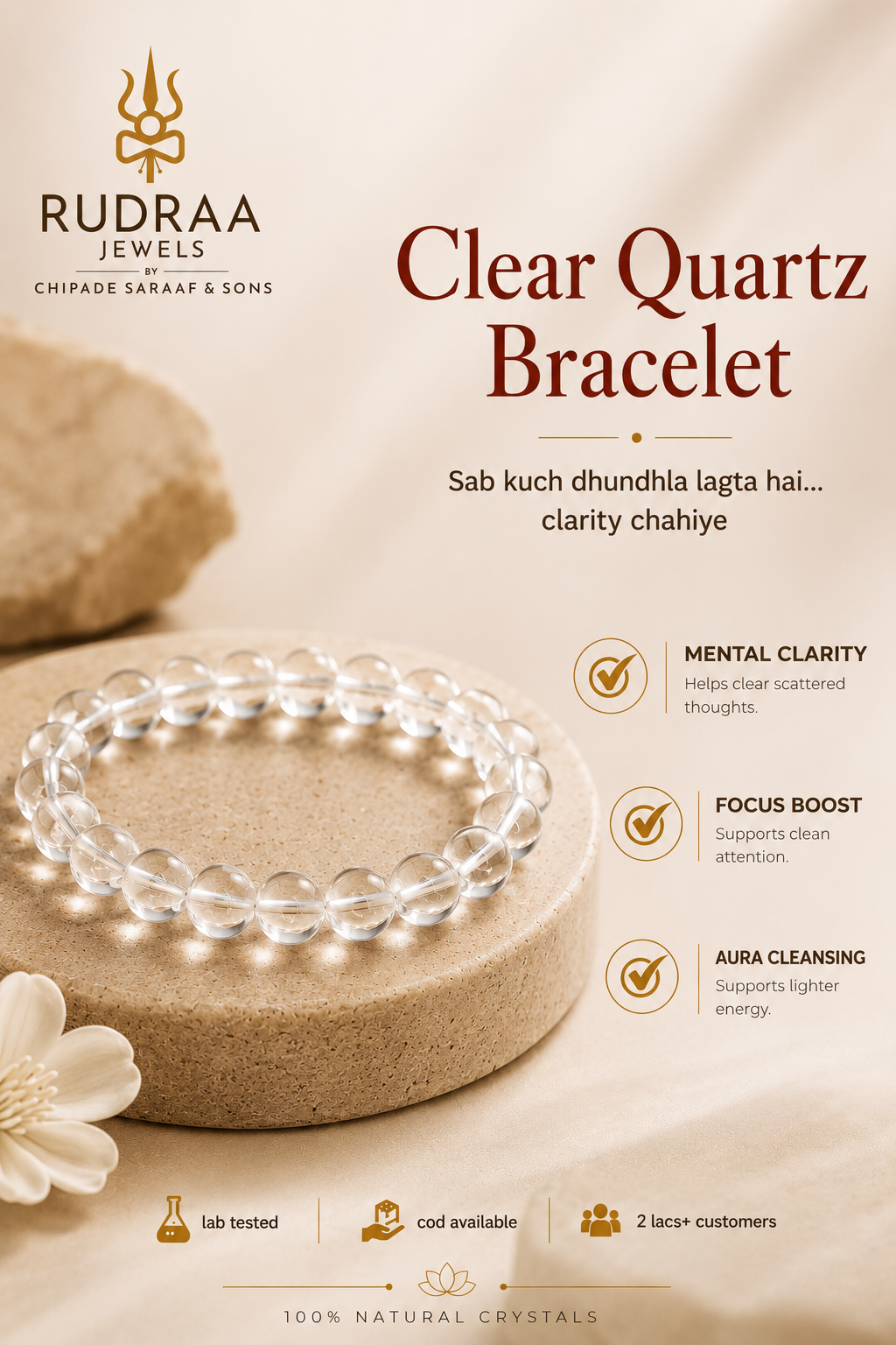 clear quartz bracelet