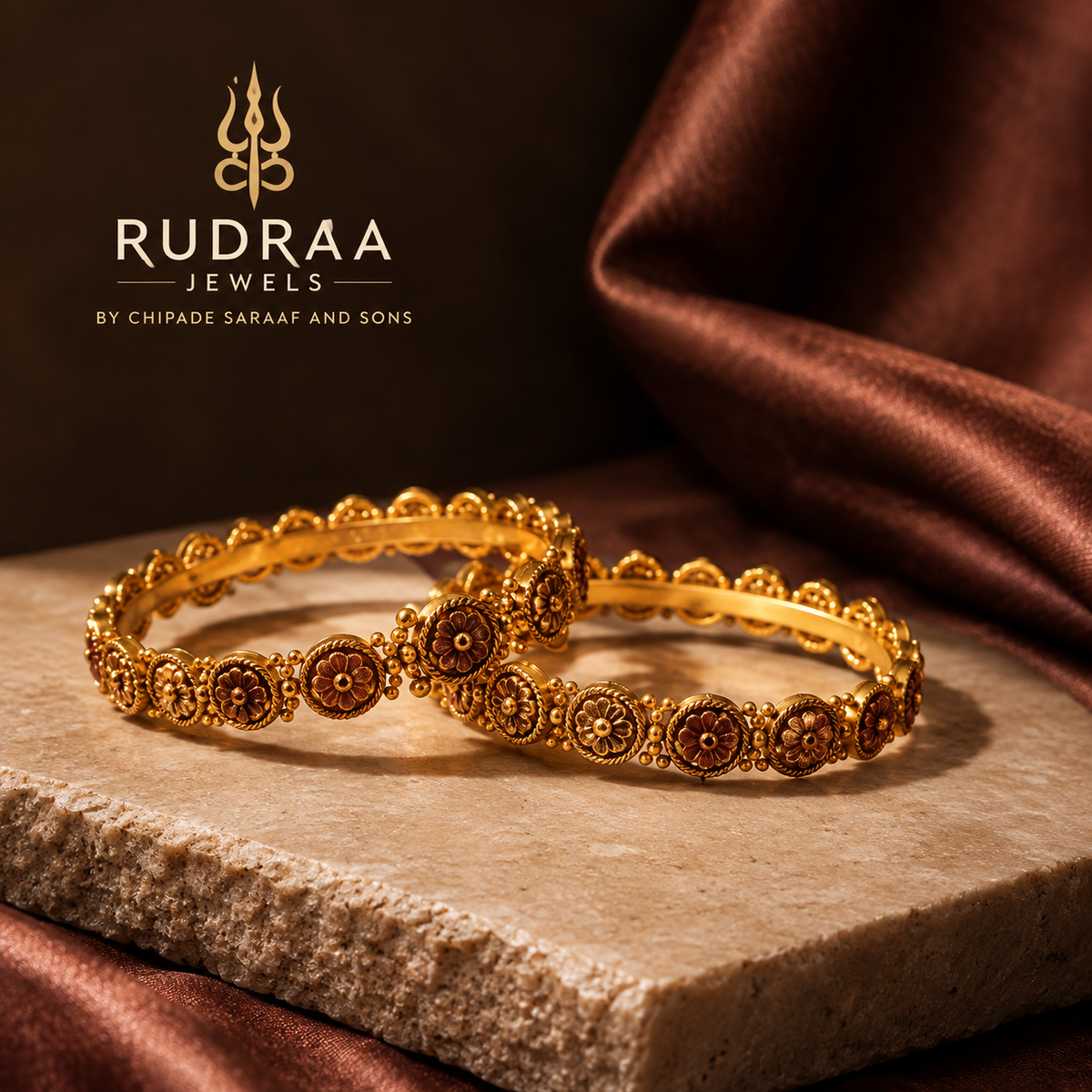 antique polished bangles
