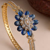 Cubic Zirconia Blue Flower American Diamond Bracelet
