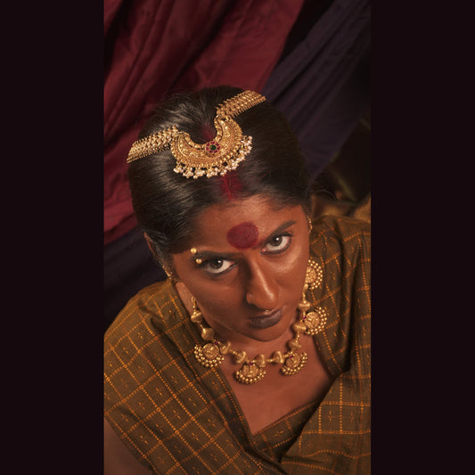 Lakshmi Coin Bead Necklace