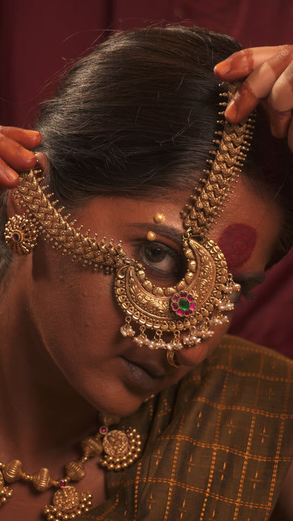 Lakshmi Coin Bead Necklace