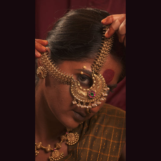 Lakshmi Coin Bead Necklace