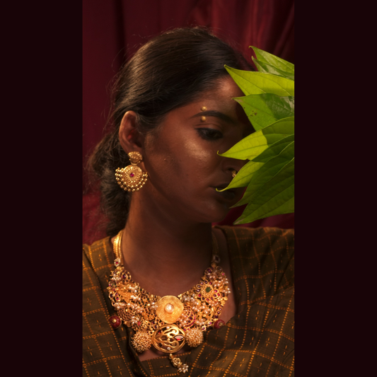 Rajwadi Silver Choker