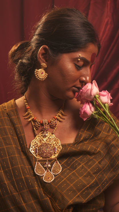 Peacock Medallion Heritage Necklace